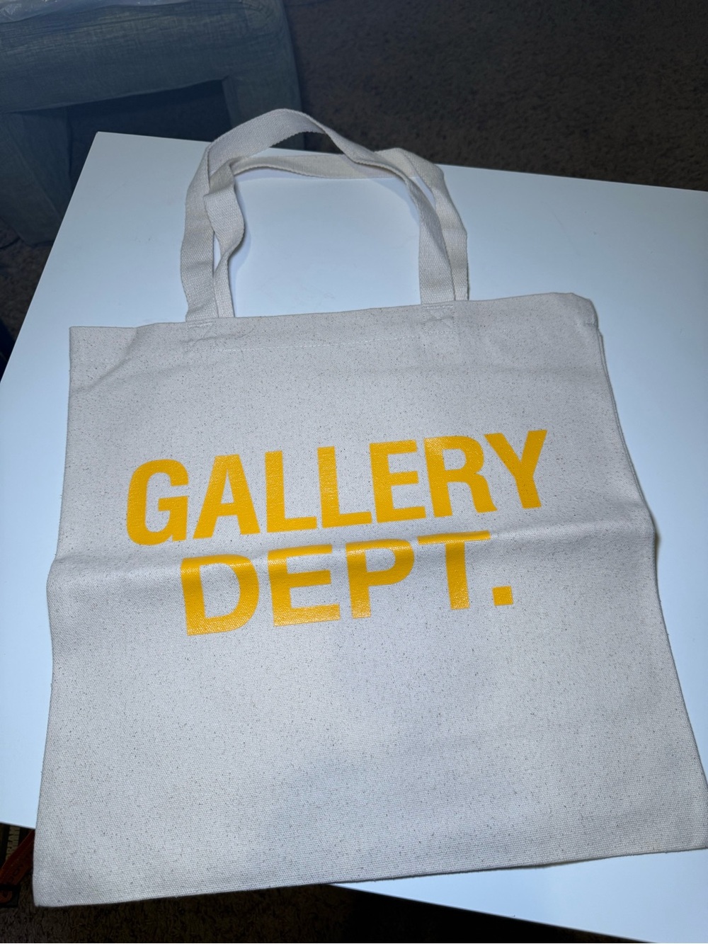 Gallery Dept. Canvas Tote with Yellow Logo
